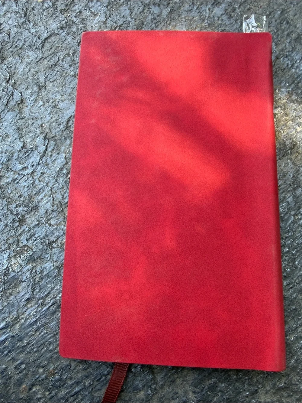 Red Inspirational Journal with Gold Foil Text